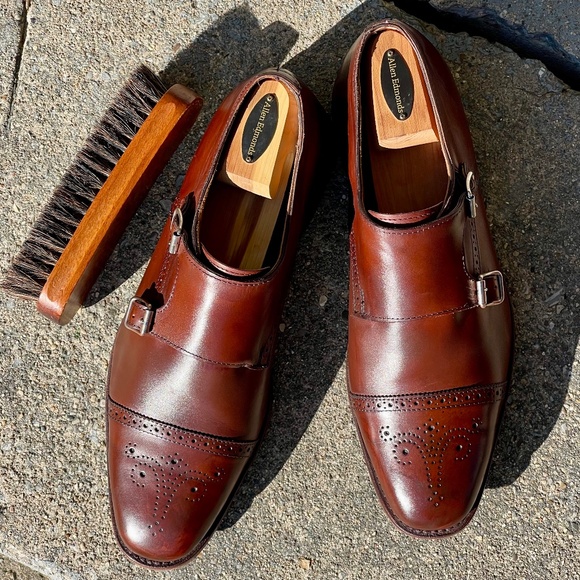 Allen Edmonds St. John’s Double Monk Strap – Chili – Made in USA – 11D main image 7